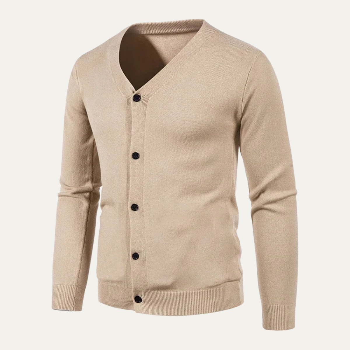 The Cheltenham V Neck Lightweight Button Men’s Cardigan