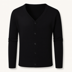 The Cheltenham V Neck Lightweight Button Men’s Cardigan
