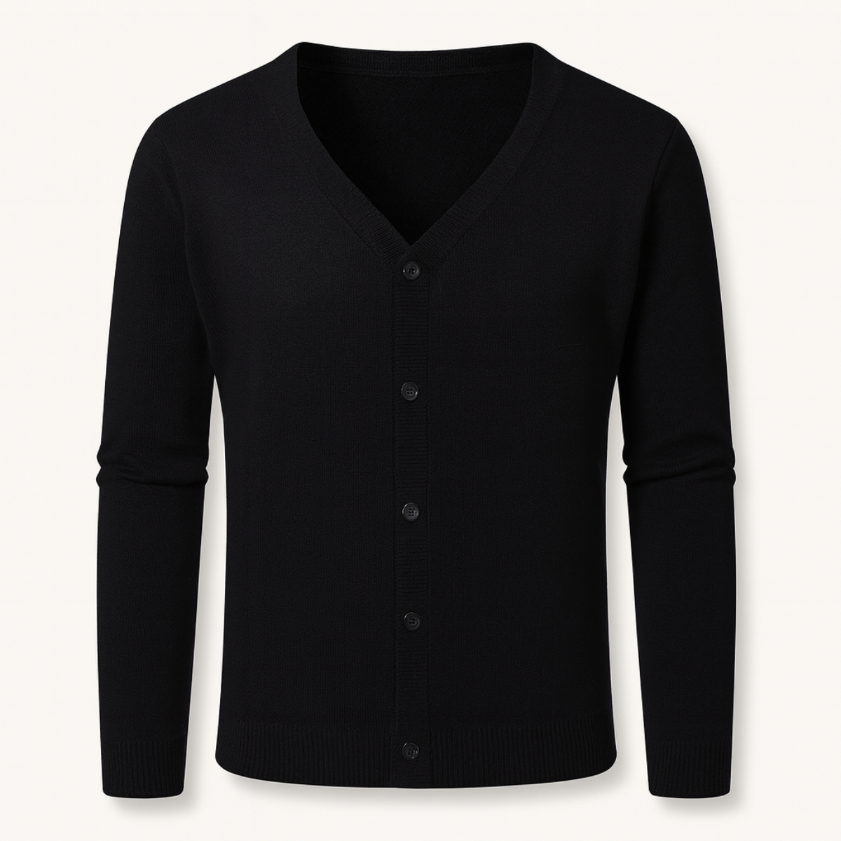 The Cheltenham V Neck Lightweight Button Men’s Cardigan