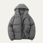 The Hamilton Men's Winter Quilted Puffer Jacket with Hood