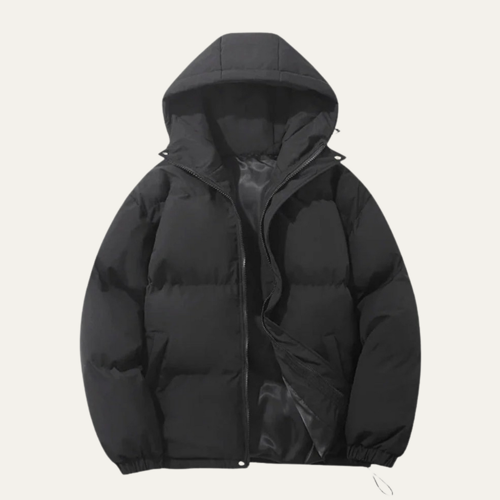 The Hamilton Men's Winter Quilted Puffer Jacket with Hood