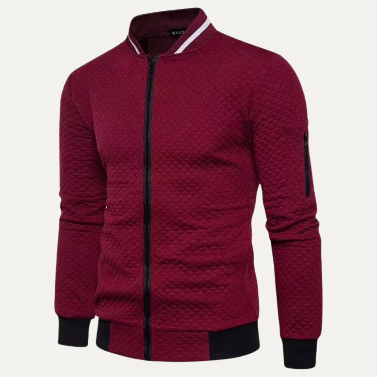 The Appiano Lightweight Zip Up Quilted Bomber Men's Jacket