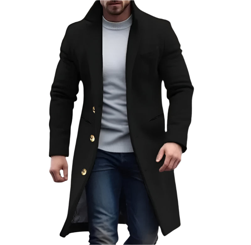 The Fitzroy Long Trench Coat For Men