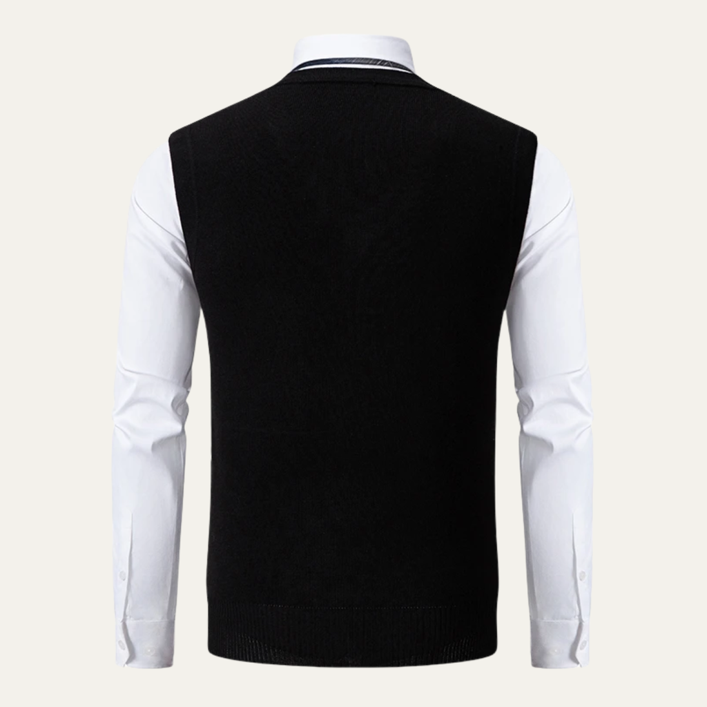 The Nottingham Classic Patterned V Neck Knitted Men’s Vest