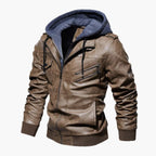 The Palermo Leather Bomber Jacket – Men’s Hooded Classic Style
