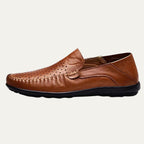 The Palermo Leather Loafers - Breathable Summer Slip On Shoes