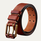 The Lancaster Belt – Double-Pin Vintage Leather Design