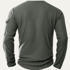 The Otranto Men’s Casual Waffle Knit Henley Shirt