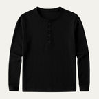 The Cromwell Long Sleeve Cotton Polo for Men