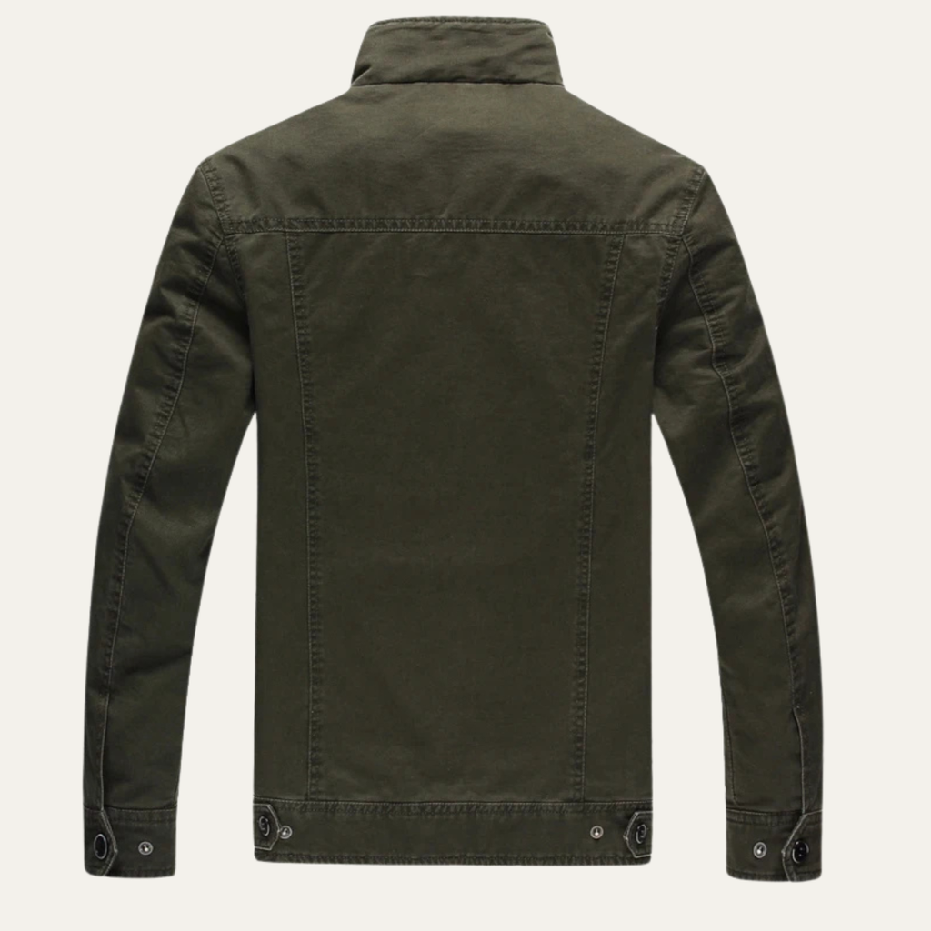 The Capri Men’s Military Collar Stand Cargo Jacket