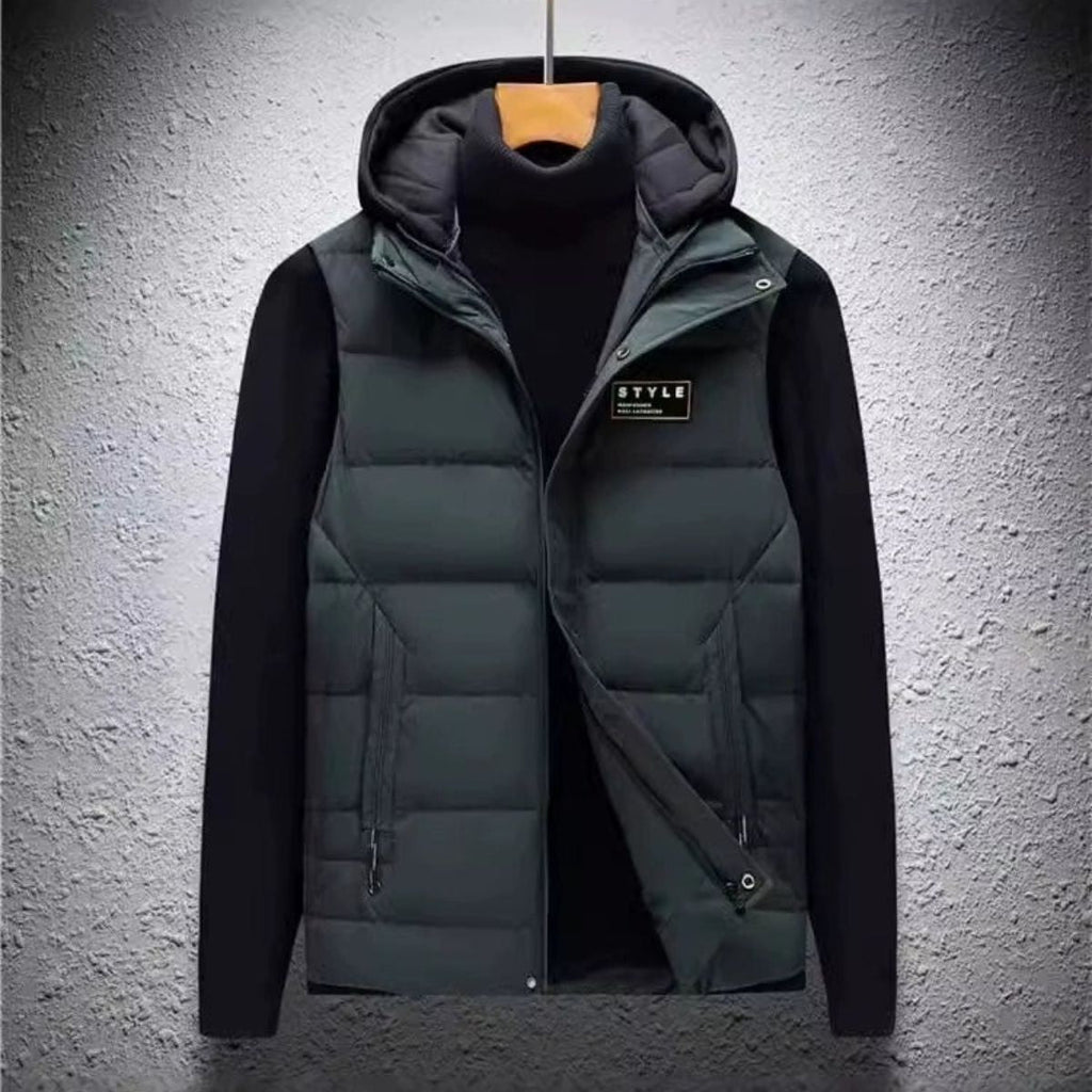 The Paris Quilted Modern Hooded Vest for Men