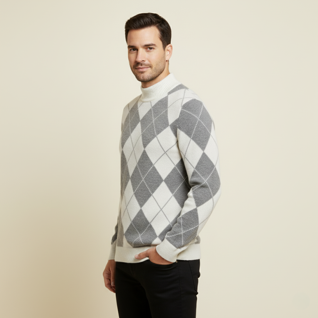 The Ortisei Men’s Soft Fuzzy Warm Knit Jumper