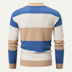 The San Candido Colour Block Patchwork Cable Knit Men’s Jumper