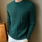 The Versailles Cashmere Merino Wool Knit Jumper for Men - Green