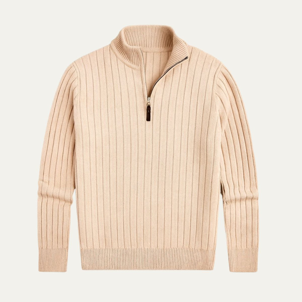 The Oslo Quarter Zip Jumper for Men - Old Money