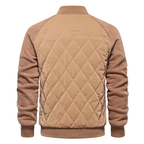 The Aberdeen Men’s Warm Casual Quilted Bomber Jacket with Ribbed Cuffs