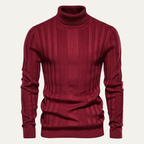 The Norwich Men’s Slim Fit Turtleneck Ribbed Jumper