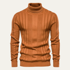 The Norwich Men’s Slim Fit Turtleneck Ribbed Jumper