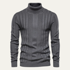 The Norwich Men’s Slim Fit Turtleneck Ribbed Jumper