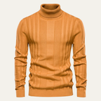 The Norwich Men’s Slim Fit Turtleneck Ribbed Jumper