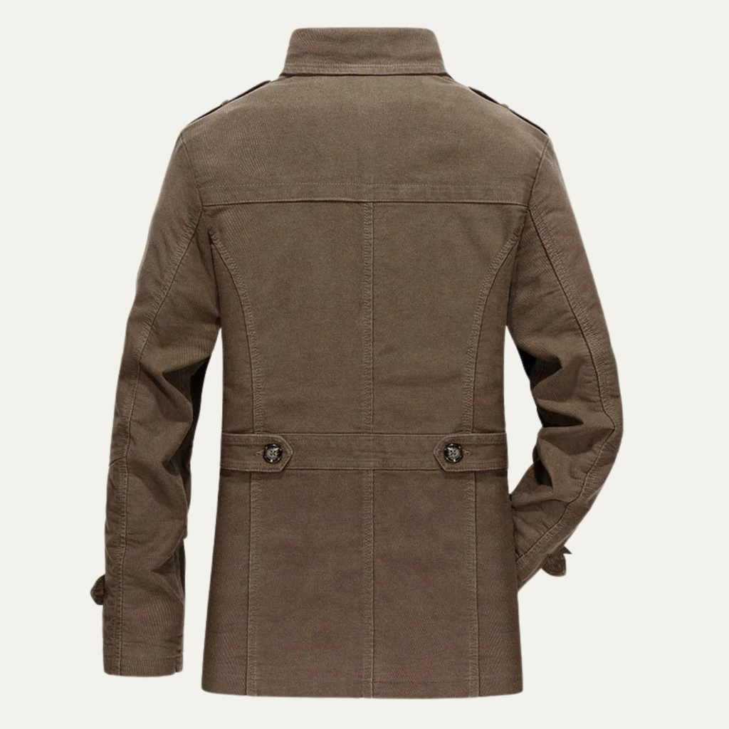 The Appiano Men’s Winter Wool Jacket with Plaid Lining and Double Breasted Design