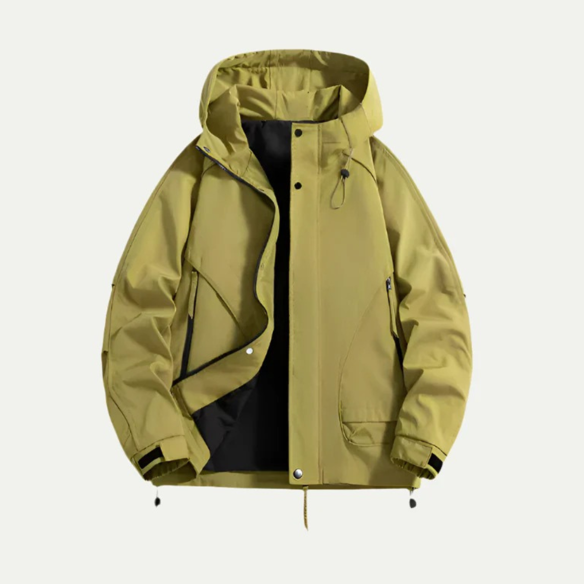 The New York Men's Waterproof Windbreaker - Lightweight Hooded Jacket