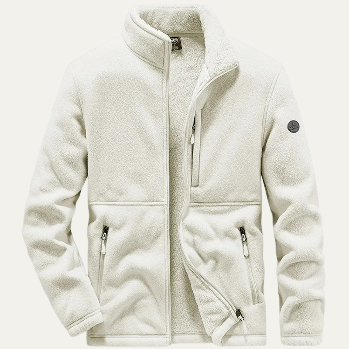 The Brompton Men's Fleece Winter Zip Jacket with Pockets