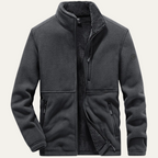 The Brompton Men's Fleece Winter Zip Jacket with Pockets