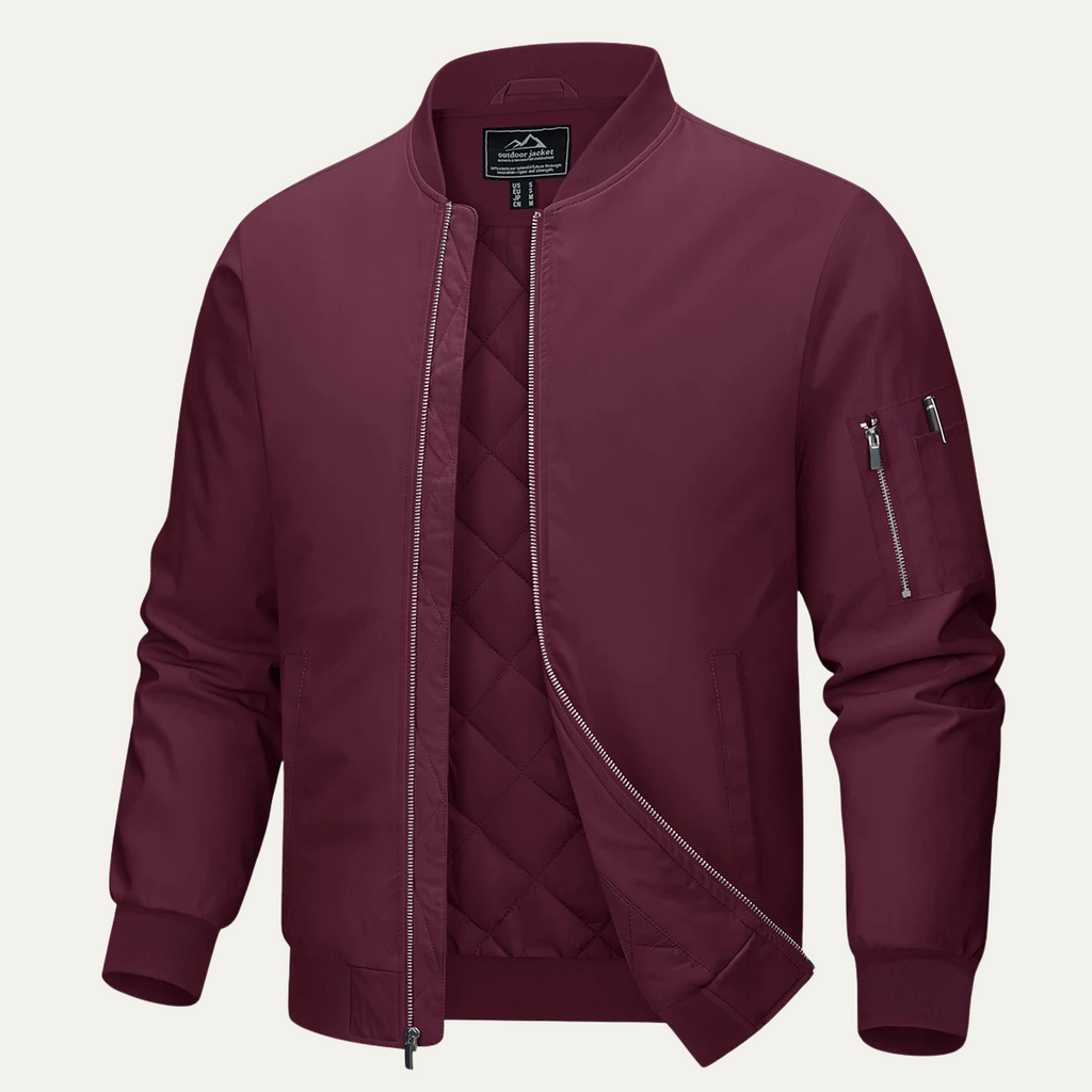 The Aldridge Men's Lightweight Zip Up Bomber Jacket