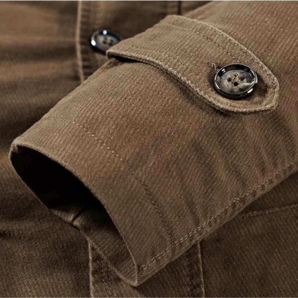 The Appiano Men’s Winter Wool Jacket with Plaid Lining and Double Breasted Design