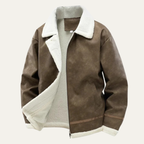 The Venezia Suede Winter Fleece Lined Aviator Men's Jacket