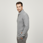 The Brighton Men’s Chunky Knit Jumper with Buttons