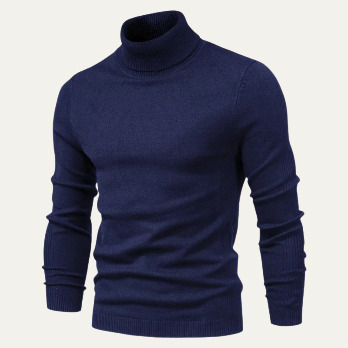 The Caernarfon Men's Slim Fit Turtleneck Casual Jumper