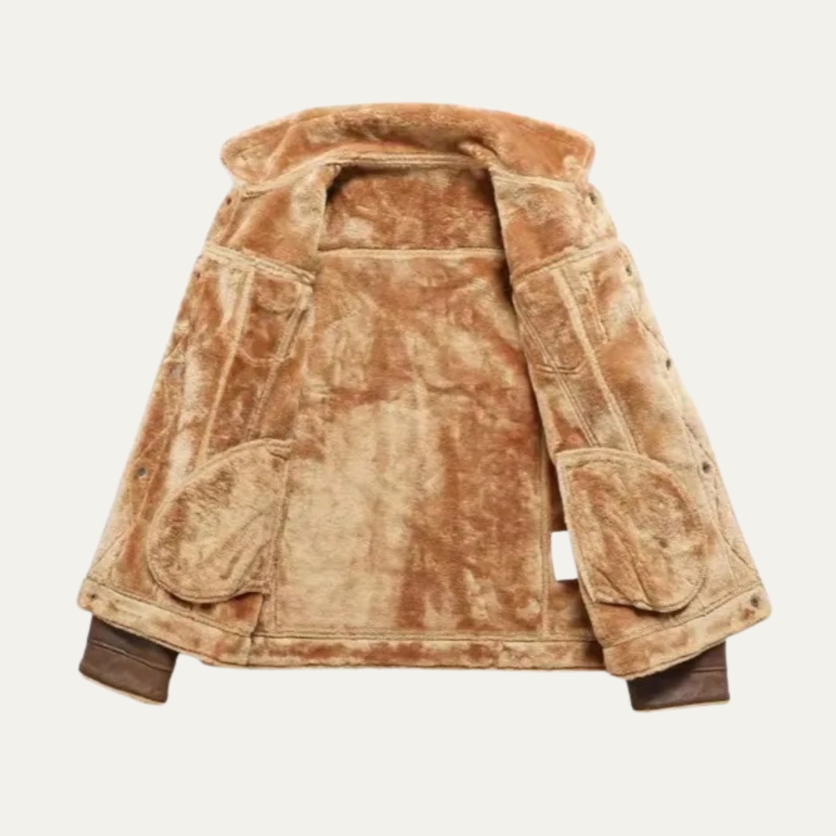 The Wrexham Men's Shearling Vintage Leather Jacket