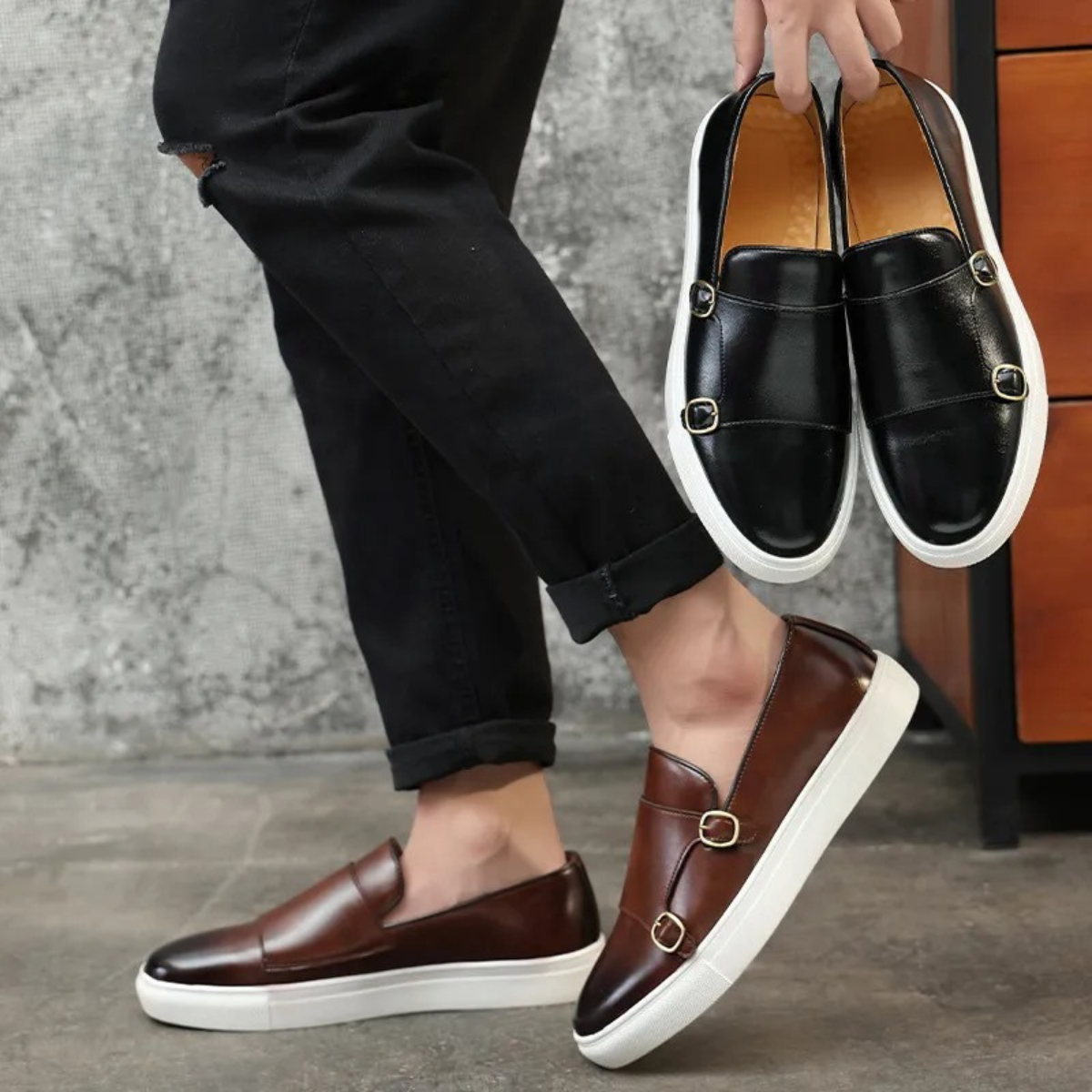 The Mayfair Elegant Modern Men’s Leather Loafers