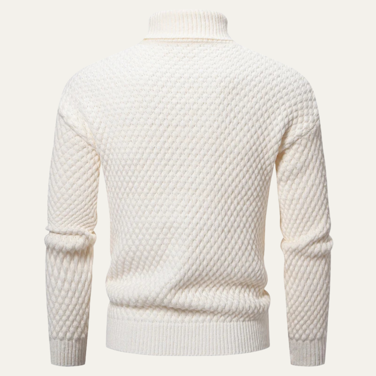 The Murano Textured Slim Fit Wool Knit Turtleneck Men’s Jumper