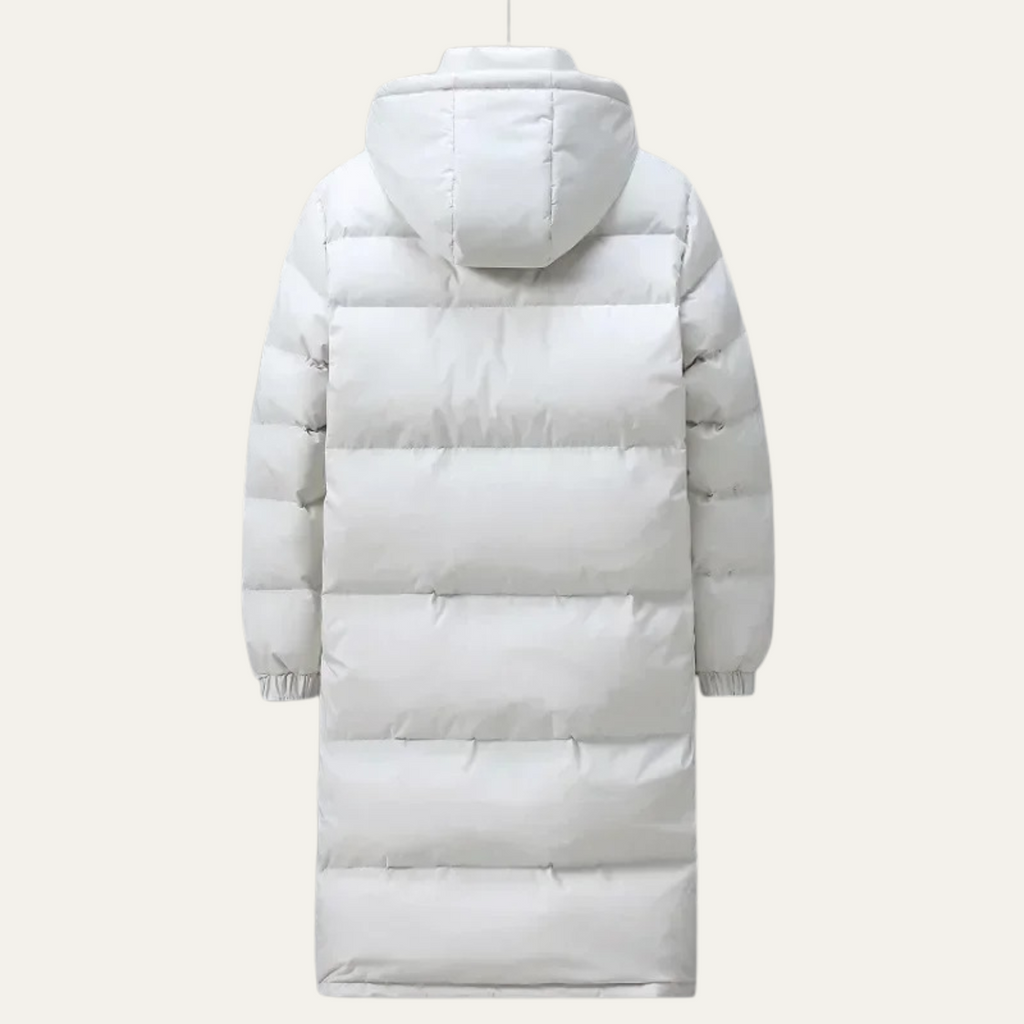 The Westminster Men’s Hooded Longline Black Puffer Coat