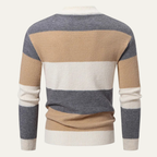 The San Candido Colour Block Patchwork Cable Knit Men’s Jumper