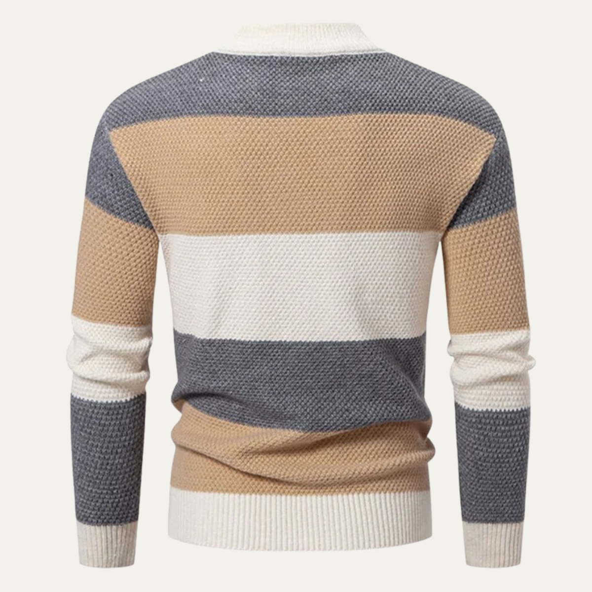 The San Candido Colour Block Patchwork Cable Knit Men’s Jumper