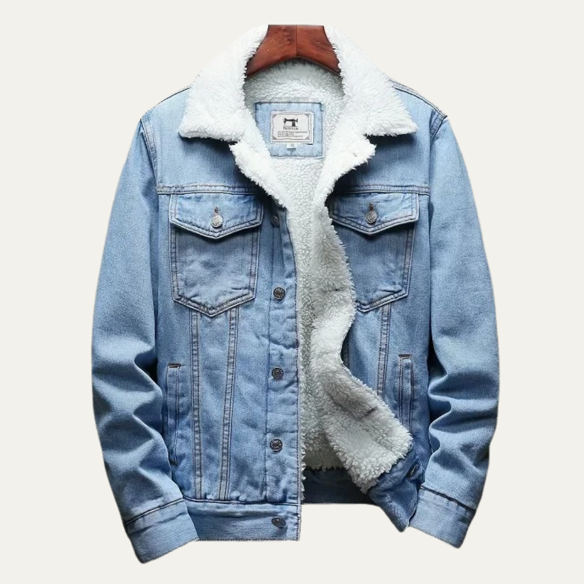 The Kilmarnock Men's Fleece Lined Denim Winter Jacket