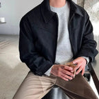 The Madrid Suede Leather Jacket – Men’s Classic Bomber Style