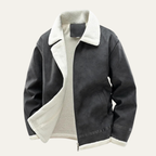 The Venezia Suede Winter Fleece Lined Aviator Men's Jacket