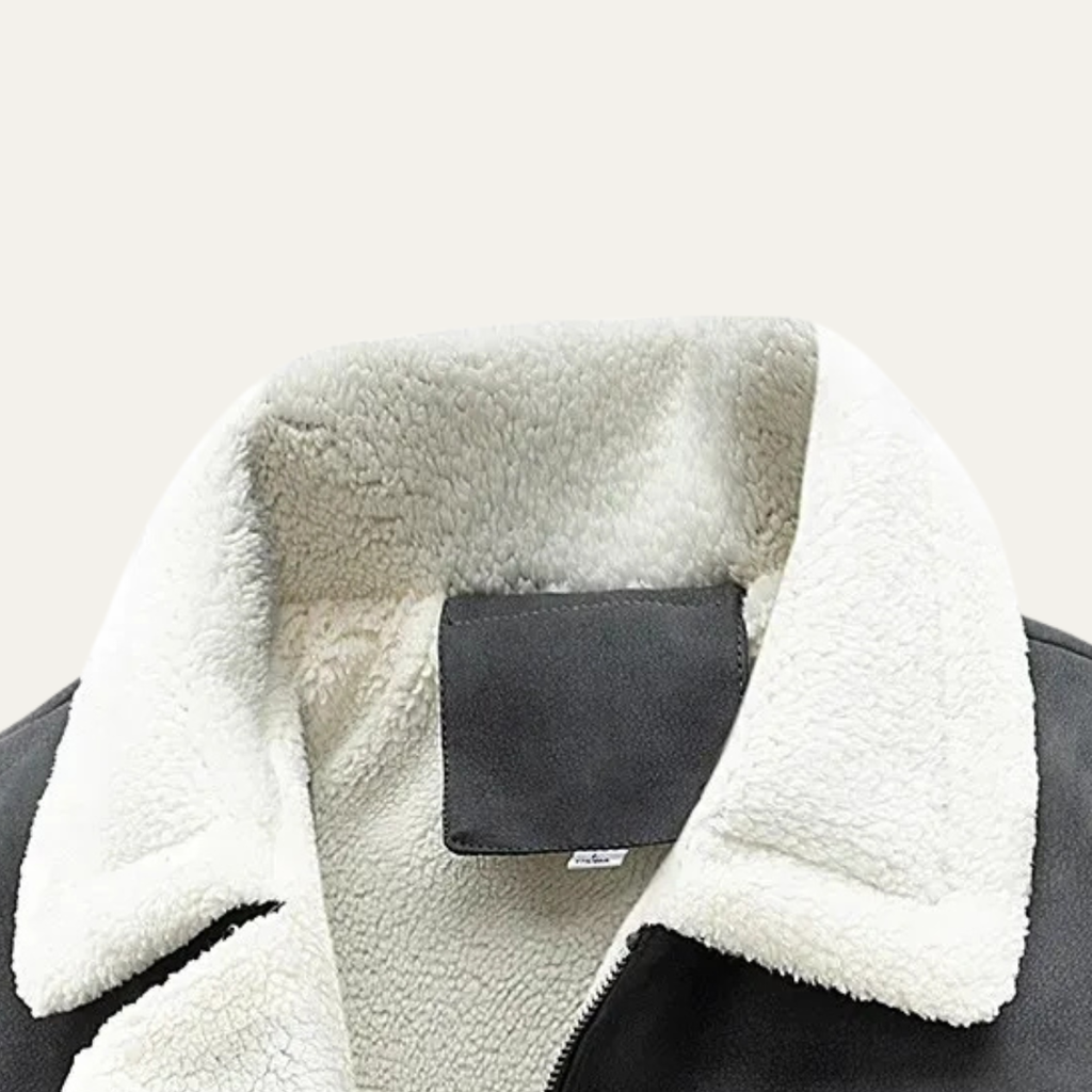 The Venezia Suede Winter Fleece Lined Aviator Men's Jacket