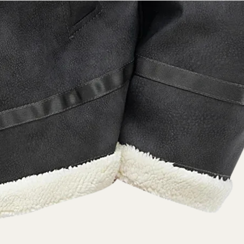 The Venezia Suede Winter Fleece Lined Aviator Men's Jacket