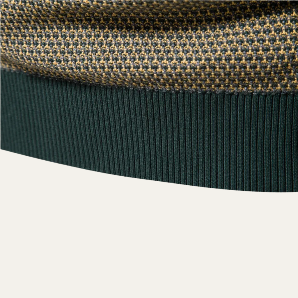 The Stratford Men’s Winter Knit Jumper with Contrast Trim