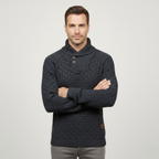 The Brighton Men’s Chunky Knit Jumper with Buttons