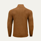 The Camogli Casual Half Zip Textured Knit Men’s Jumper