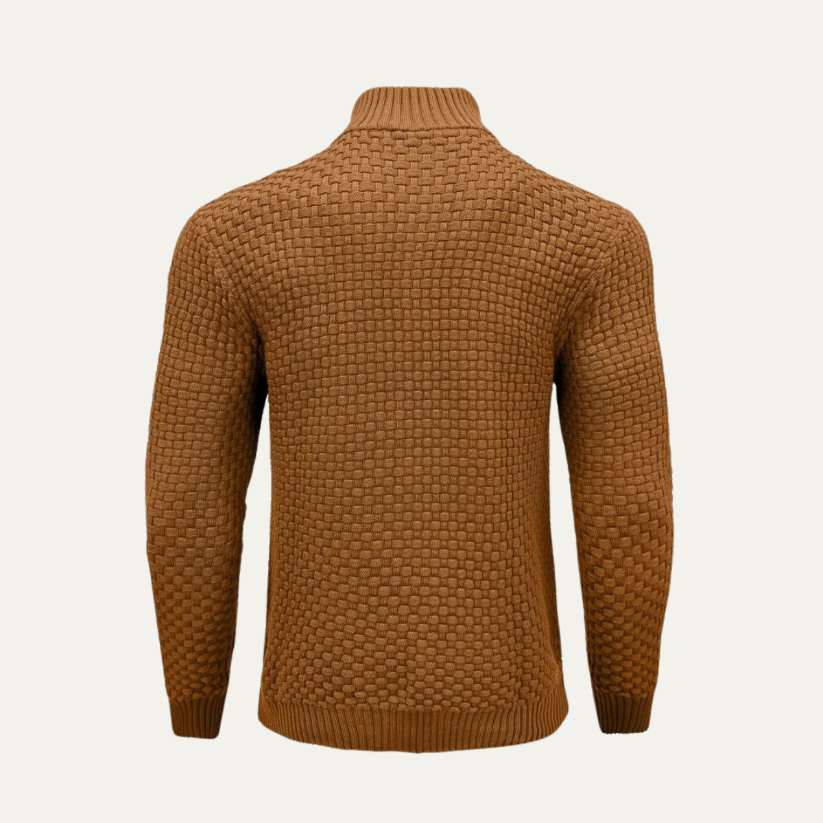 The Camogli Casual Half Zip Textured Knit Men’s Jumper