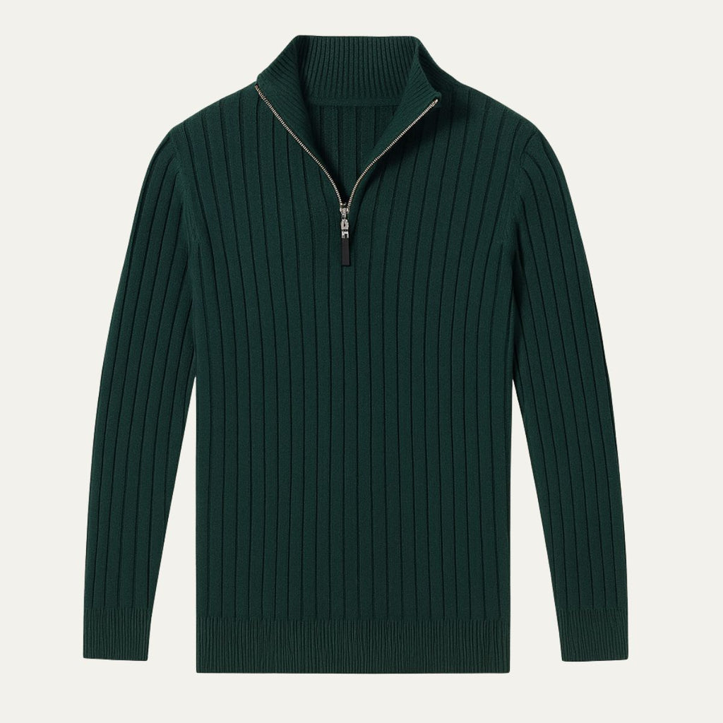 The Oslo Quarter Zip Jumper for Men - Old Money