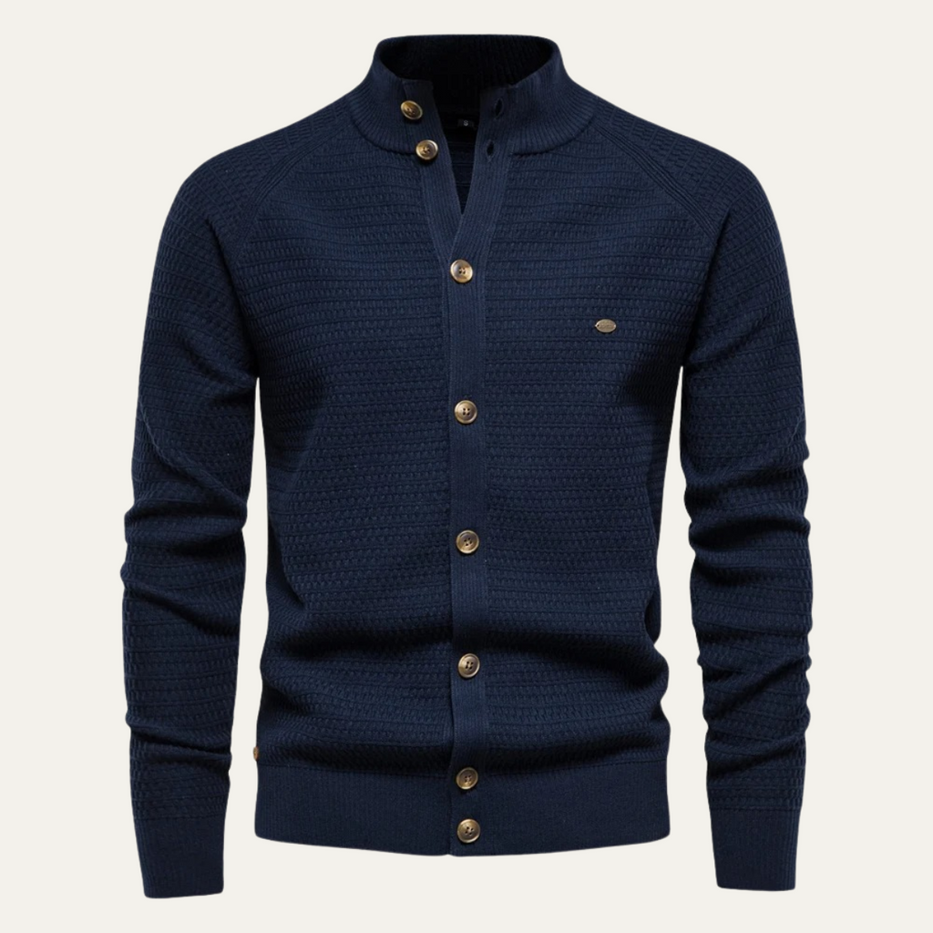 The Caernarfon Casual Button Up Knitted Men's Cardigan